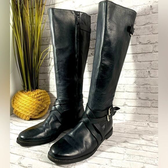 Cole Haan Black Nike air Knee High boots Sz. 8.5B - Picture 2 of 9